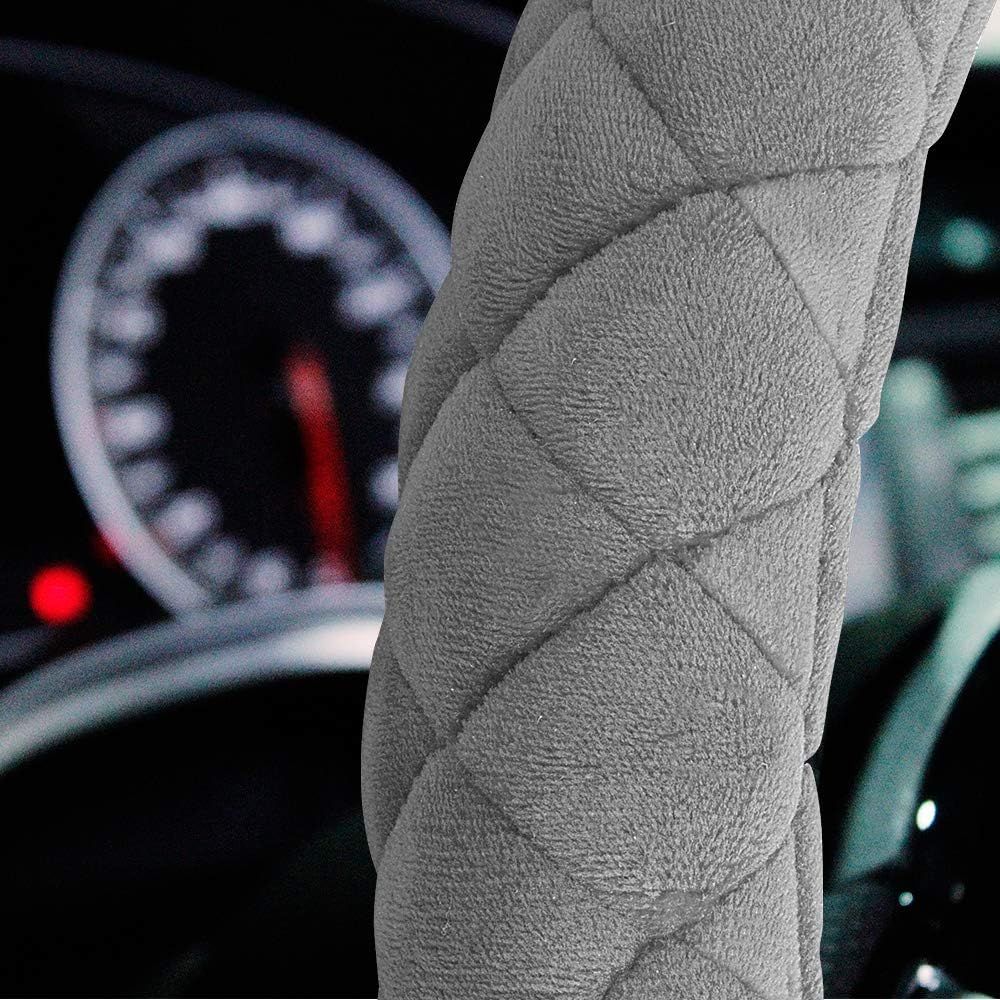 Luxury Fluffy Steering Wheel Cover for Men — view 4