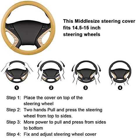 Luxury Fluffy Steering Wheel Cover for Men — view 5