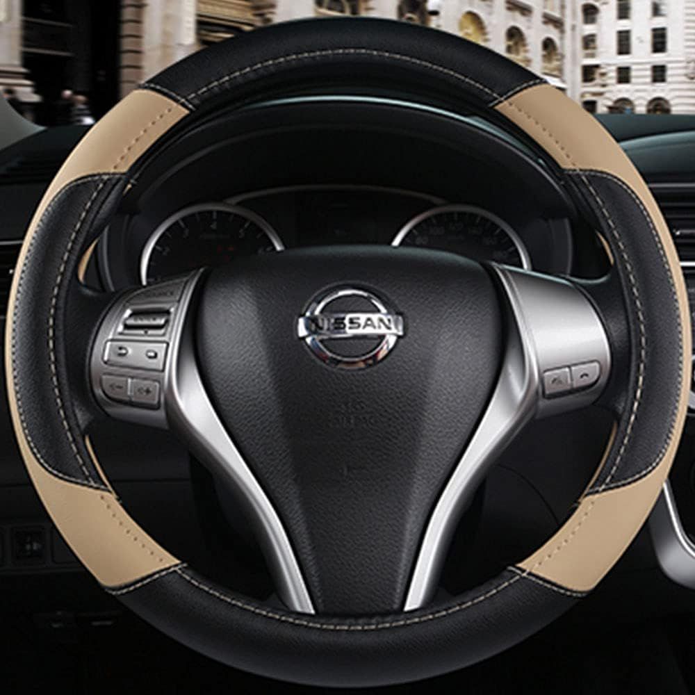Leather Car Steering Wheel Cover — view 5