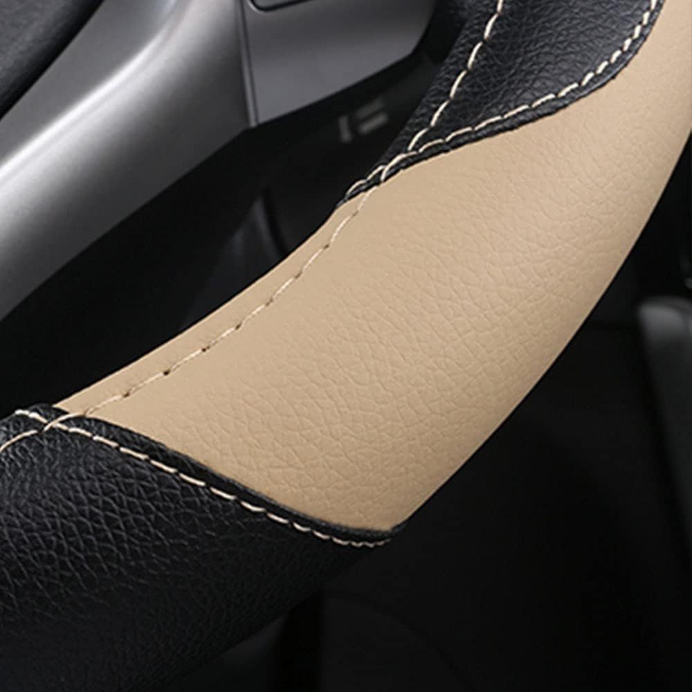 Leather Car Steering Wheel Cover — view 6