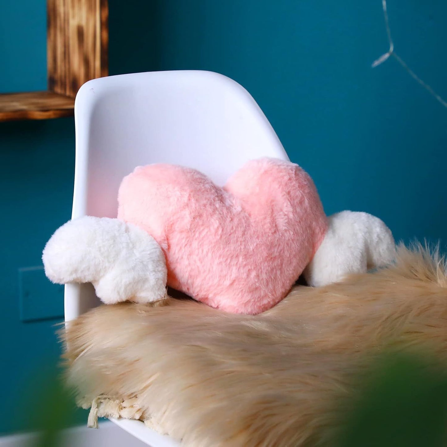 2 Pcs Plush Heart Shaped Pillow — view 5
