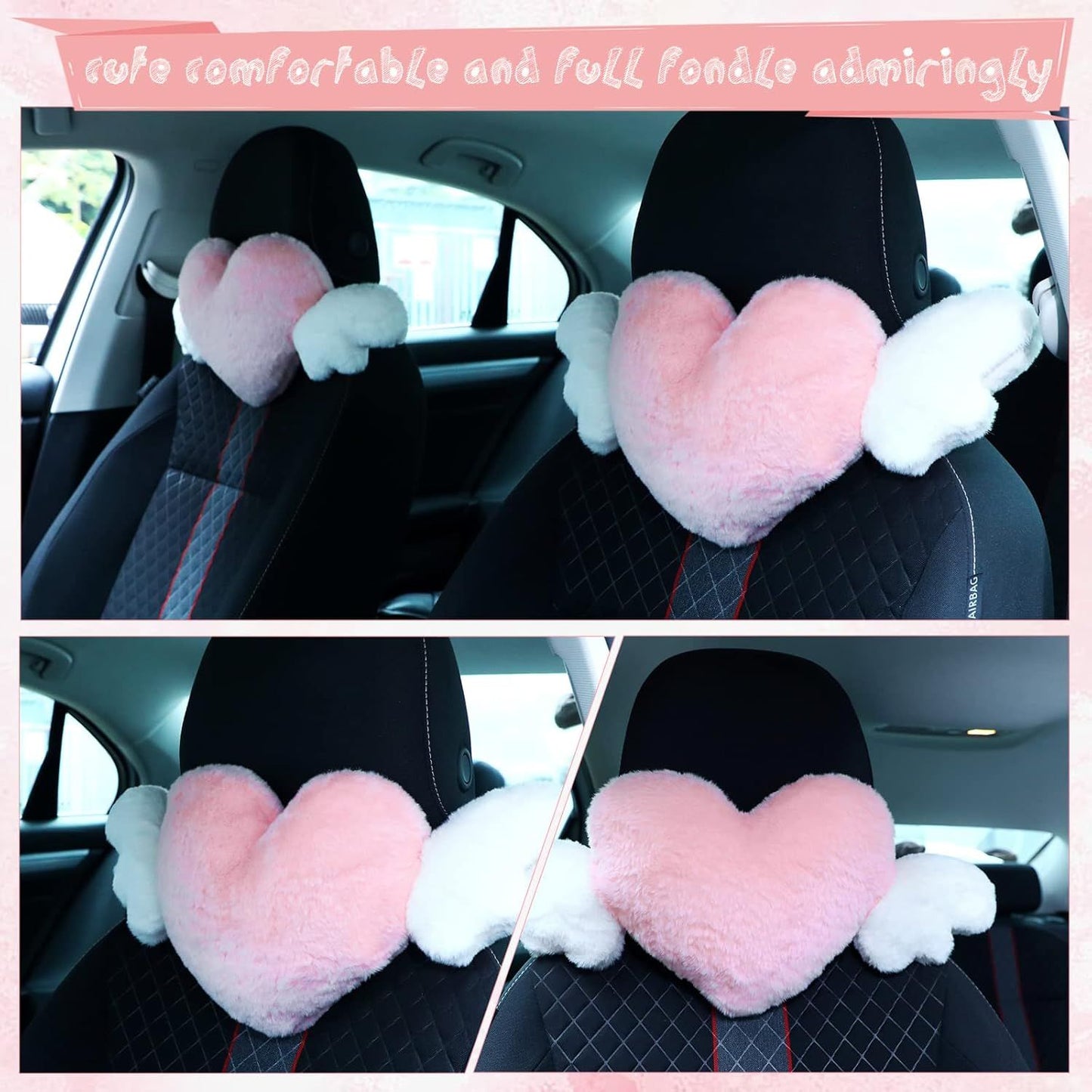 2 Pcs Plush Heart Shaped Pillow — view 6