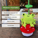 Crochet Frog and Mushroom Ornament — view 5