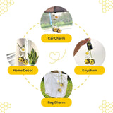 Crochet Bee Car Rear View Mirror Holder — view 5
