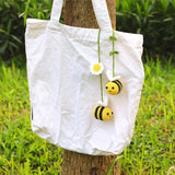 Crochet Bee Car Rear View Mirror Holder — view 8