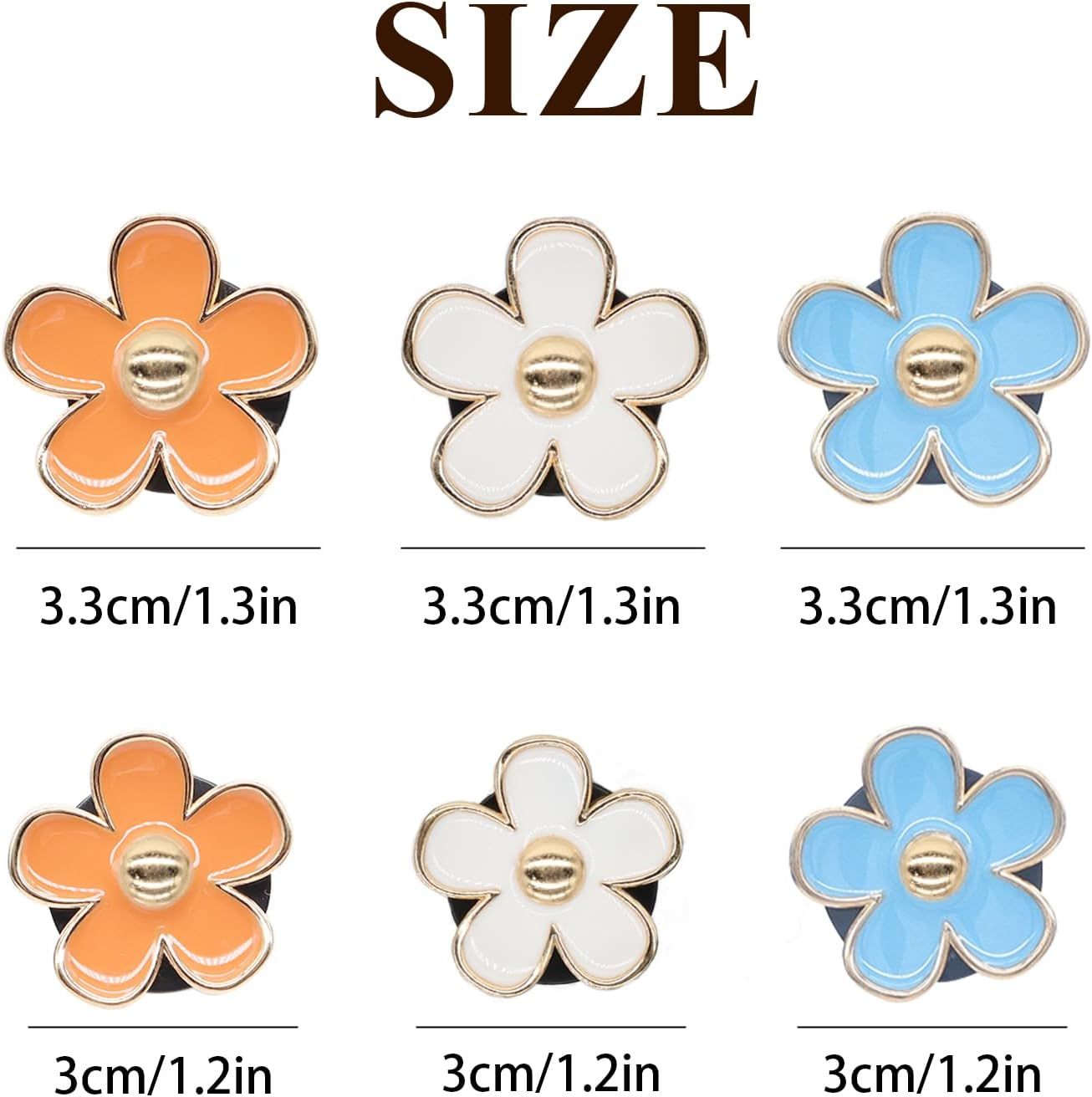 6pcs Flowers Car Air Freshener Vent Clips — view 4