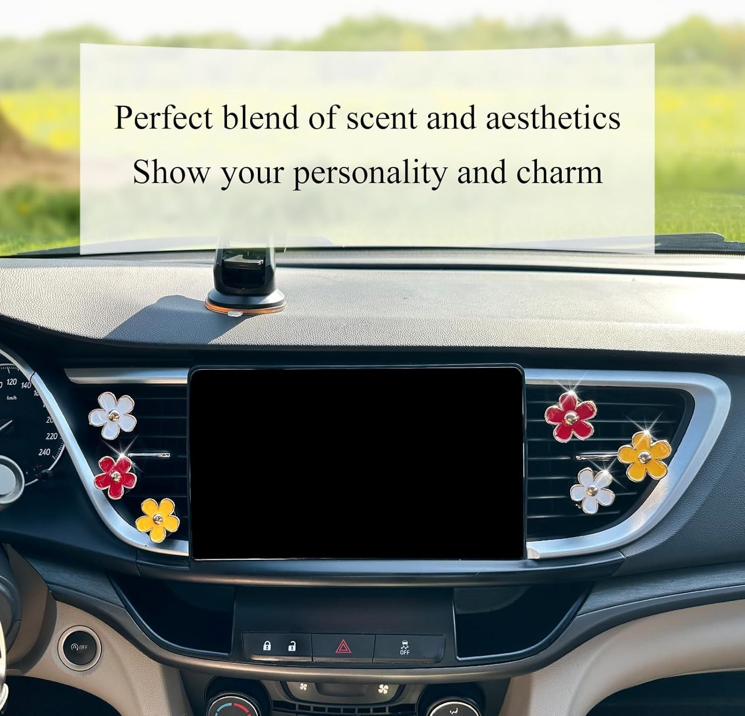 6pcs Flower Car Air Freshener Vent Clips — view 5