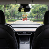 Crochet Strawberry and Flower Car Hanging Ornaments — view 3