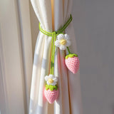 Crochet Strawberry and Flower Car Hanging Ornaments — view 5