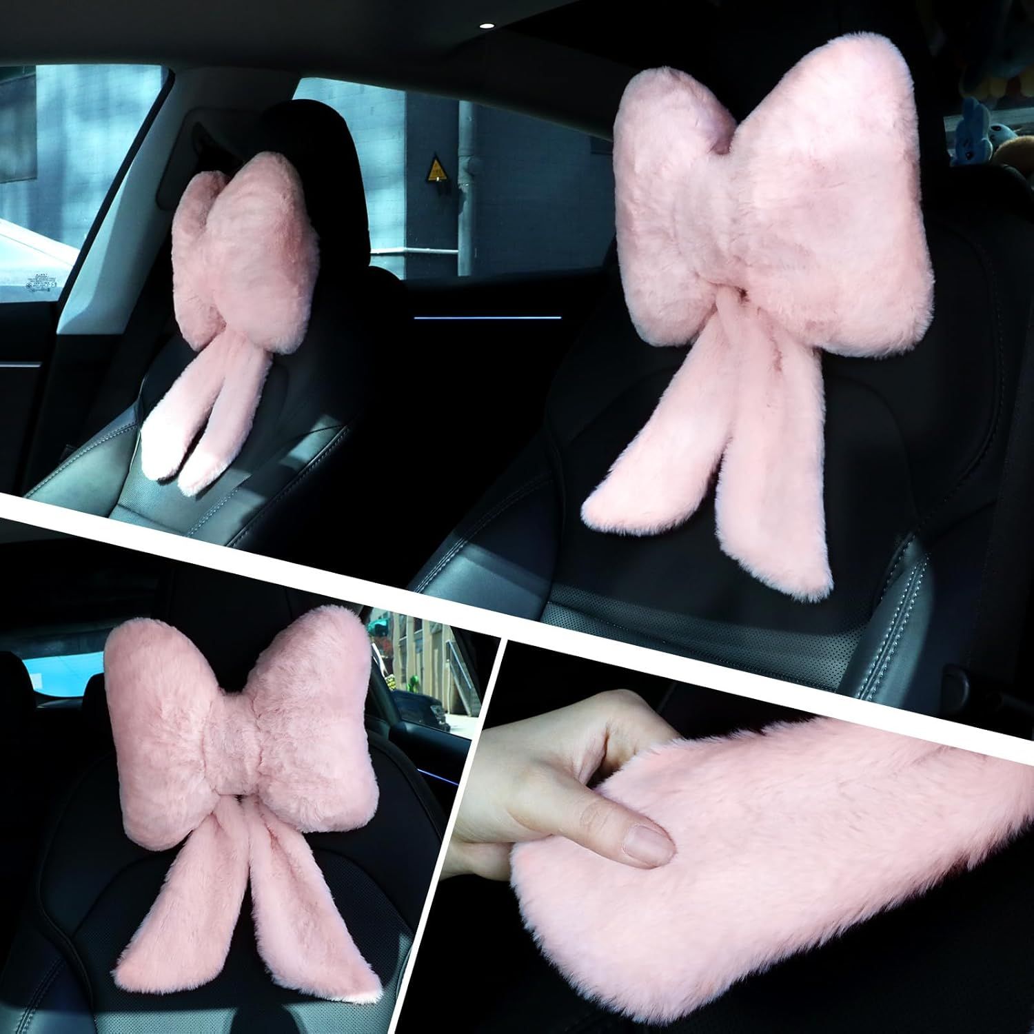 2 Pcs Car Neck Pillow Plush Butterfly — view 5