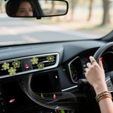 Green Flower Car Decor — view 3