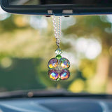 Crystal Four Leaf Clover Car Rear View — view 10