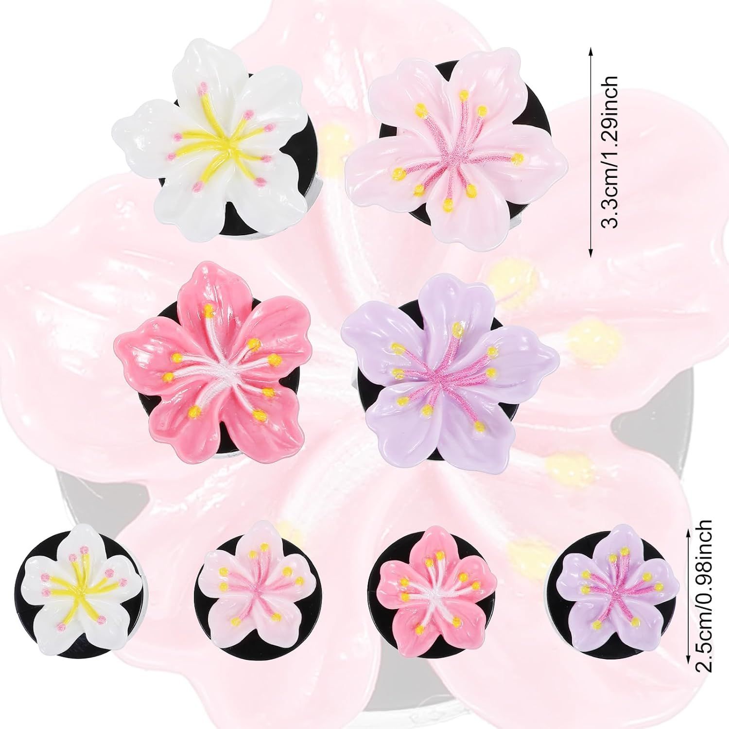 8Pcs Cute Car Air Freshener Vent Clips — view 3