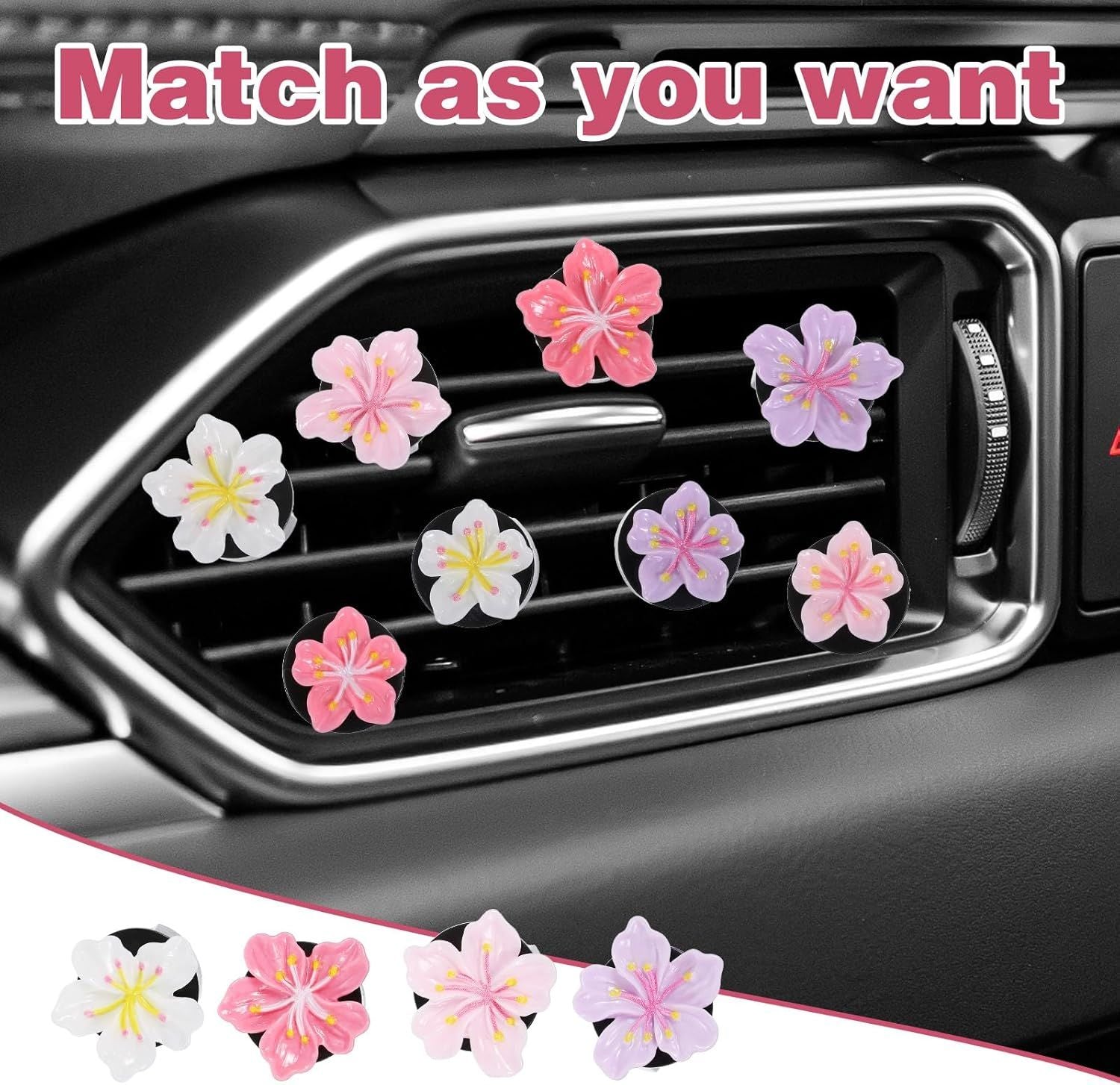 8Pcs Cute Car Air Freshener Vent Clips — view 7