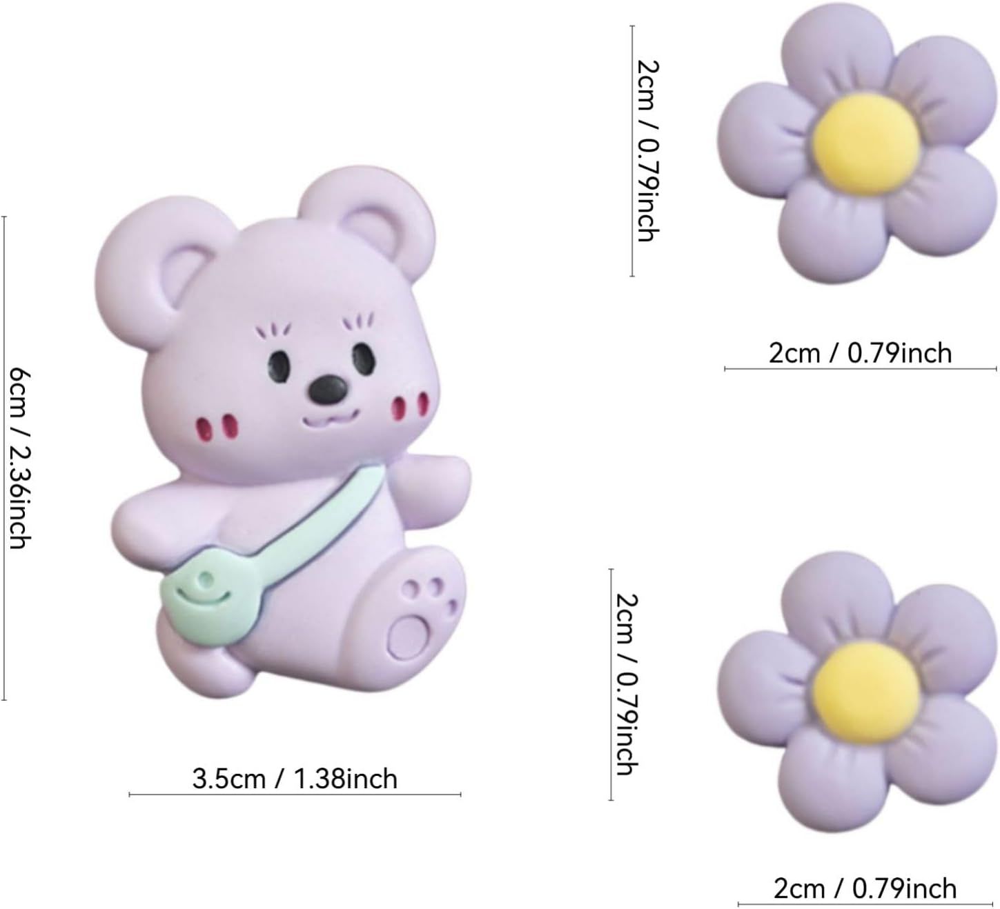 3Pcs Cute Bear Car Air Freshener Vent — view 4