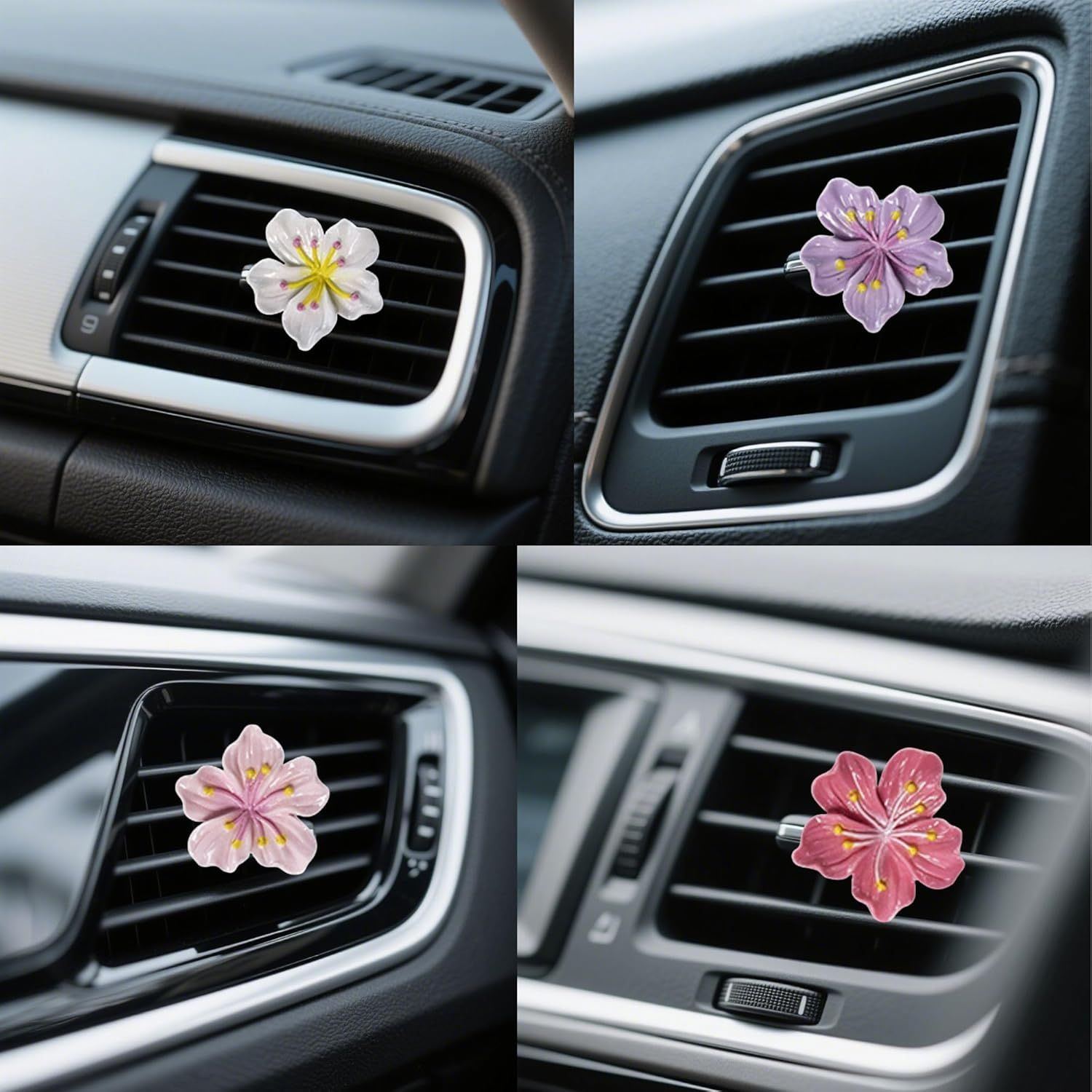 10 PCS Flower Car Air Freshener Vent — view 9