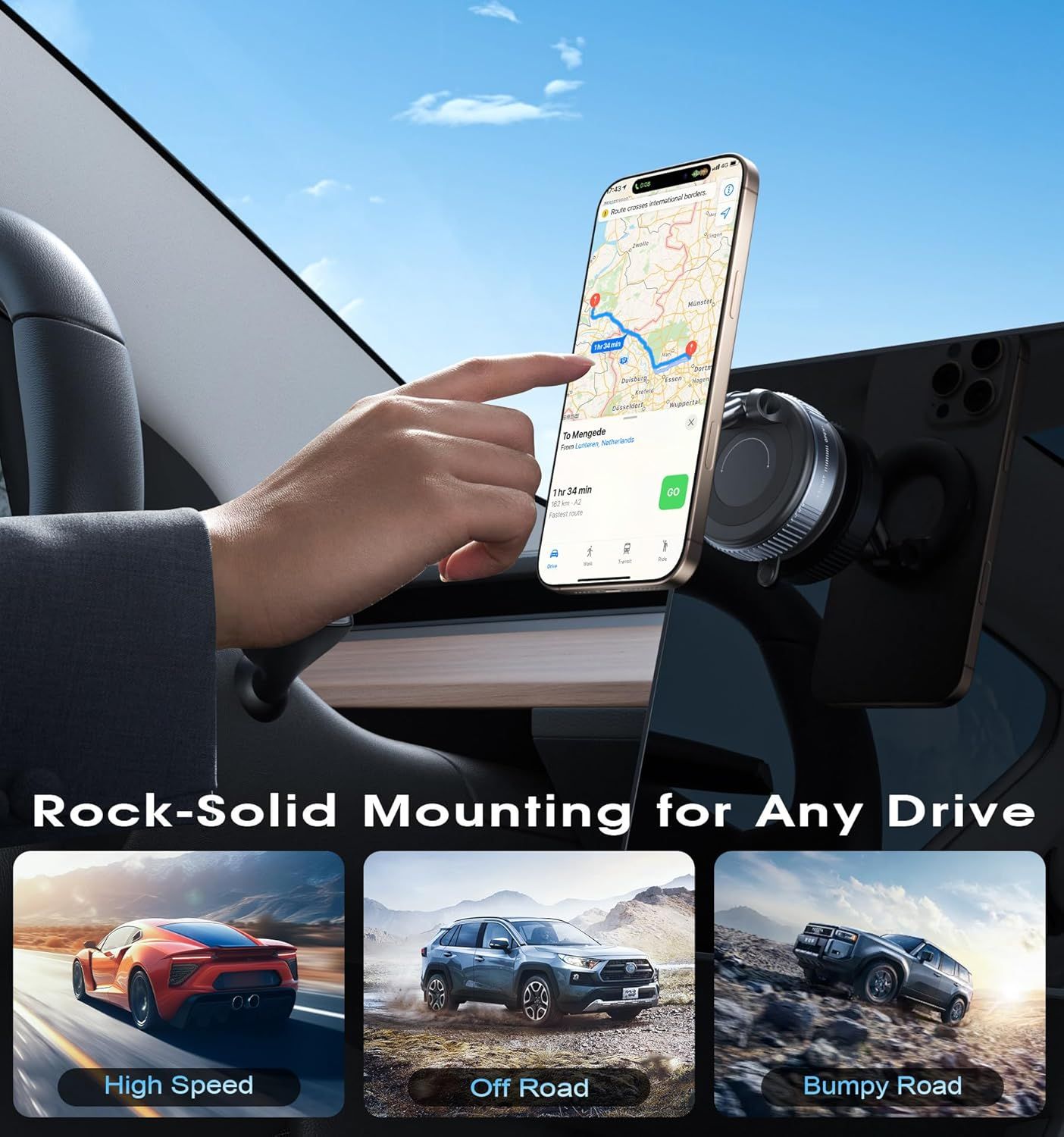 2026 Upgraded Vacuum Magnetic Car Phone Holder — view 7