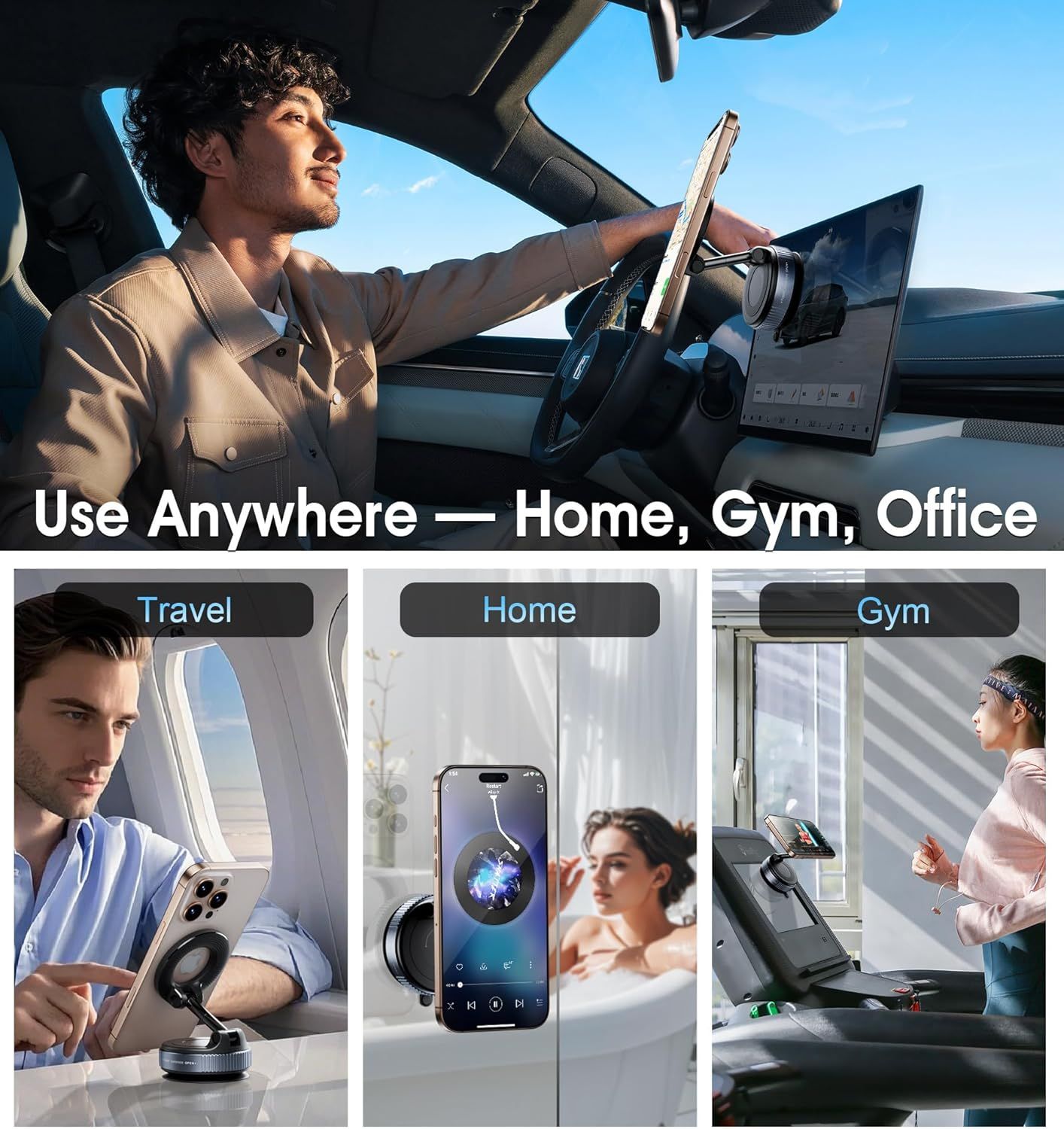 2026 Upgraded Vacuum Magnetic Car Phone Holder — view 8