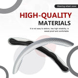 3-pack carbon fibre steering wheel cover — view 5