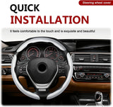 3-pack carbon fibre steering wheel cover — view 7