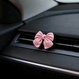 6-pack pink bow car air vent clips — view 8