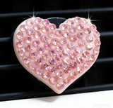 6-pack pink heart car air vent clips — view 3