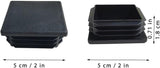 Square tubing end caps 2 inch — view 3