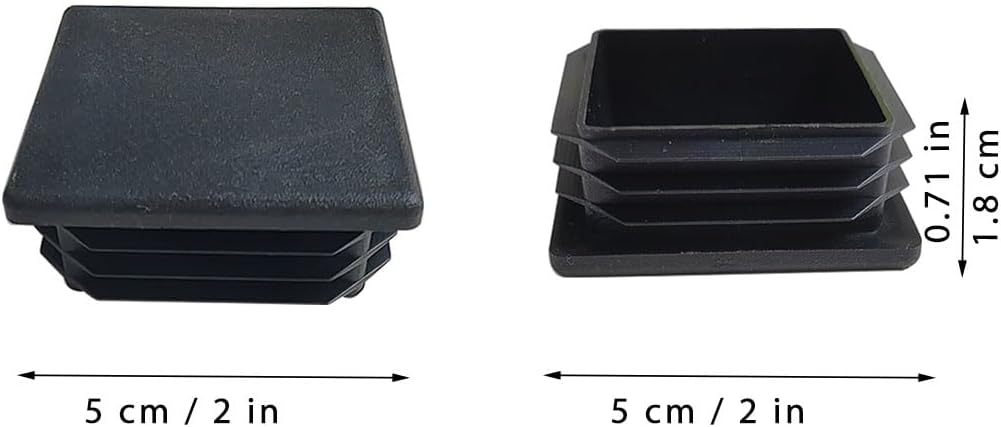 Square tubing end caps 2 inch — view 3