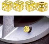 Dice tyre valve stem caps 4 piece — view 2