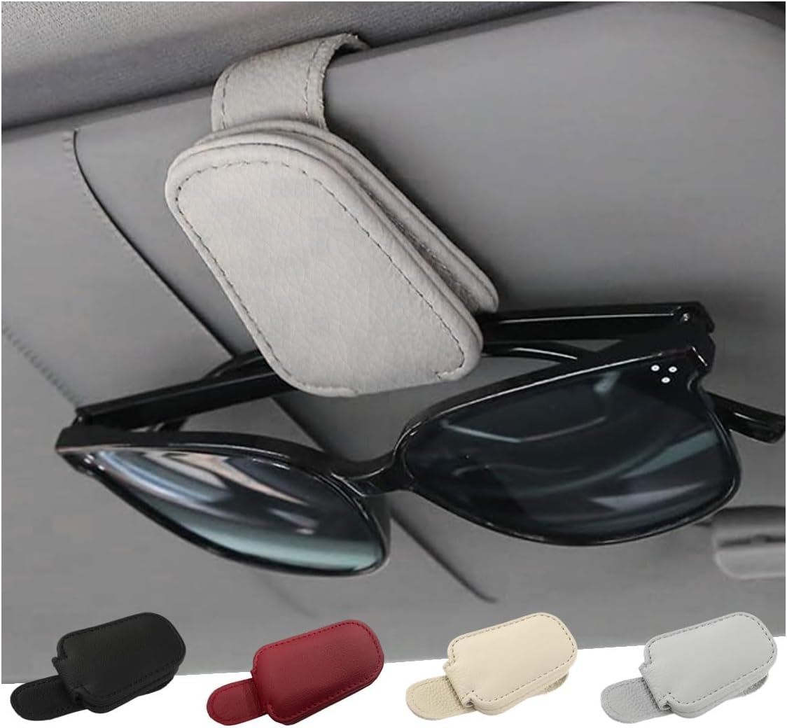 Car visor sunglasses holder — view 2