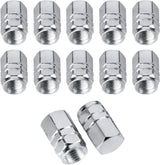 Aluminium tyre valve stem caps, silver — view 7