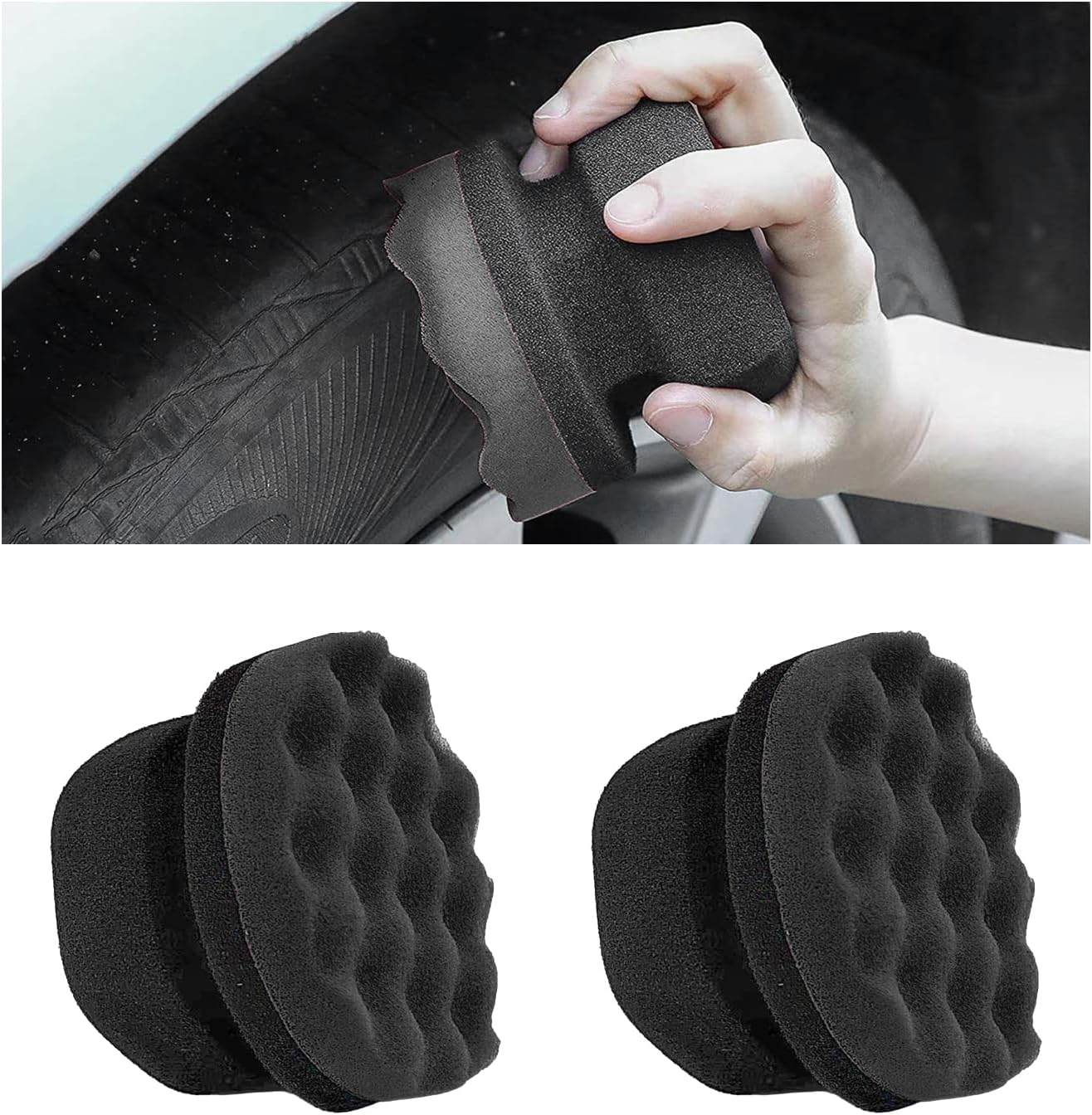 Tyre dressing applicator pads — view 2
