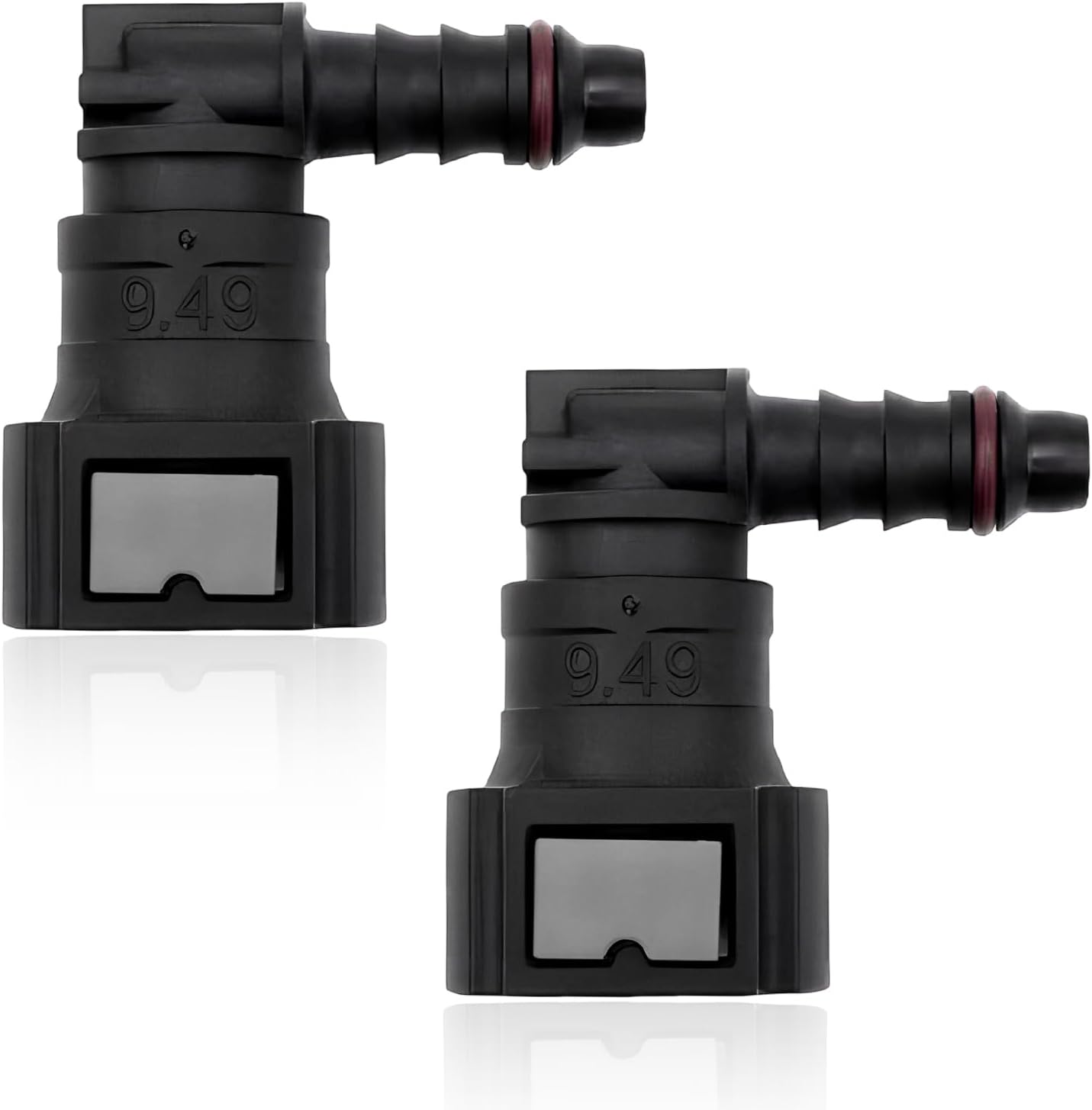 Fuel line quick connector 90 degree — view 2