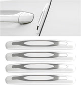 4 pcs car door edge guards white — view 2