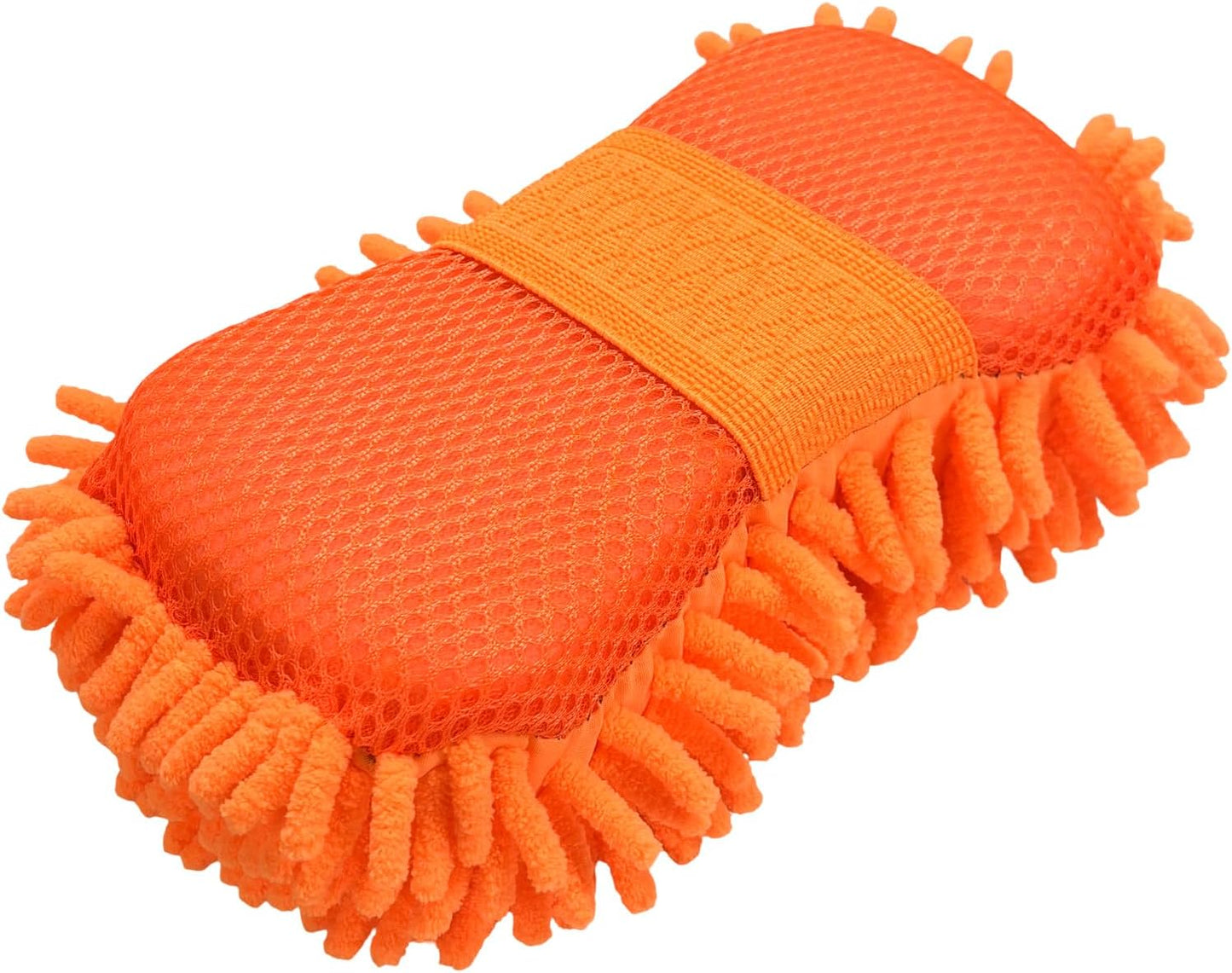 Microfibre car wash sponge orange — view 2