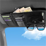 Car visor organiser with zipper — view 2
