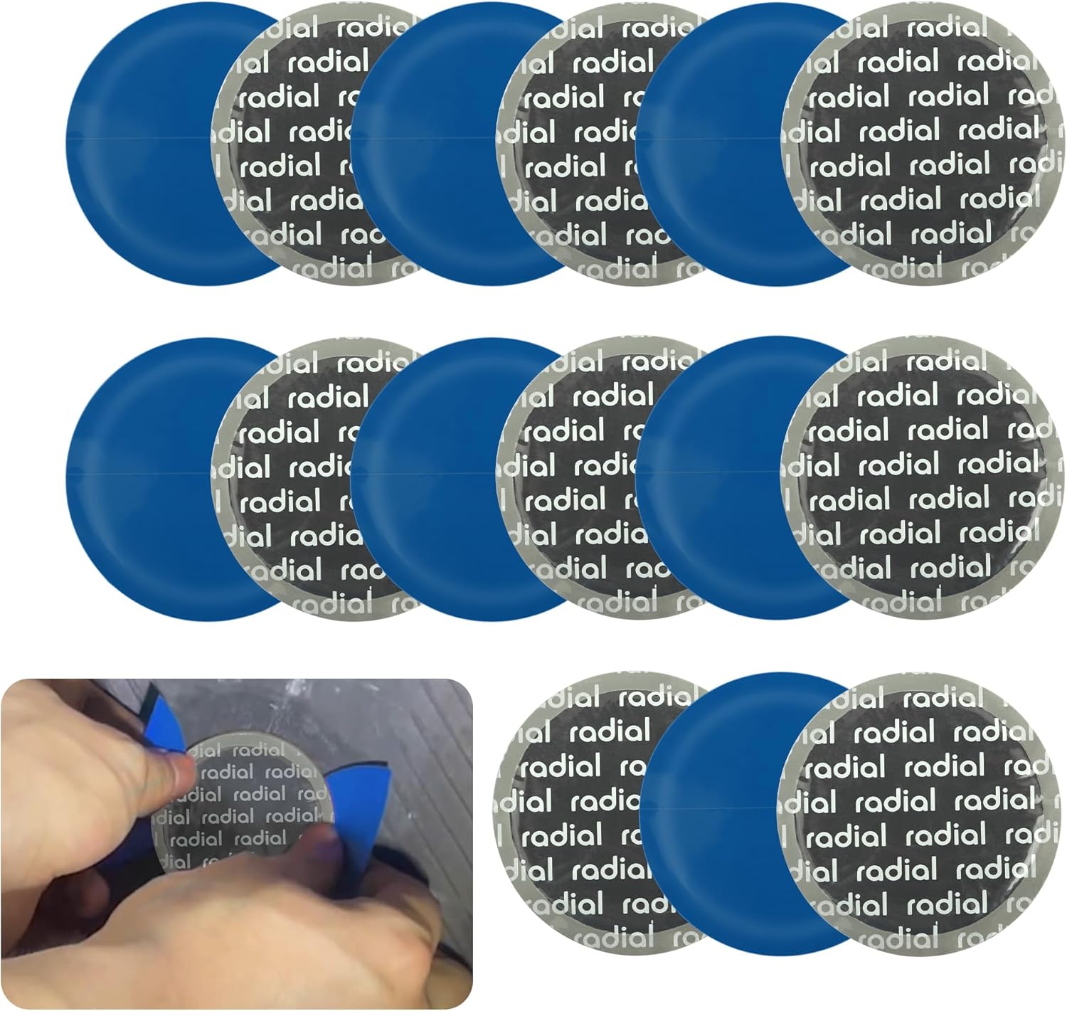 Car tyre patch kit 79mm — view 2