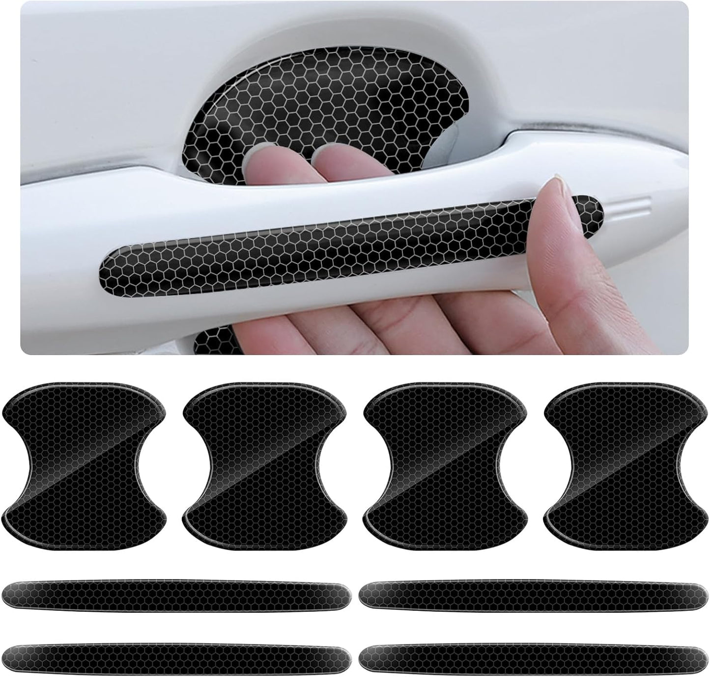 Car door handle protector 8 piece — view 2