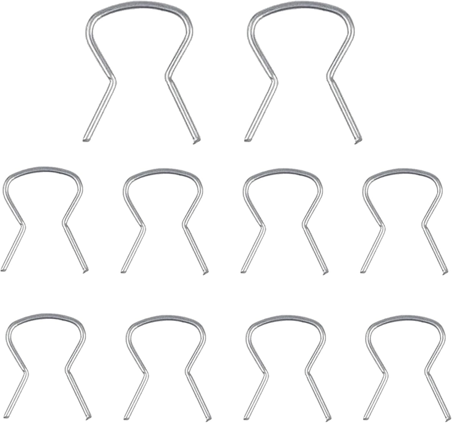 Car window crank retainer clips — view 2
