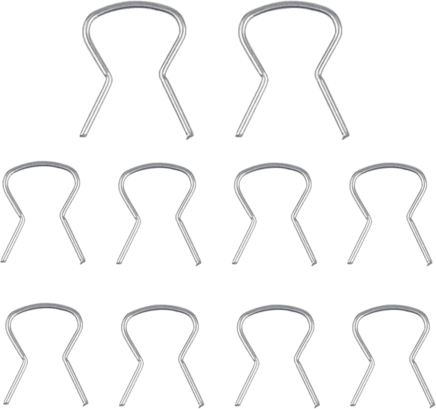 Car window crank retainer clips — view 2