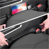 Car seat gap filler with hook — view 2