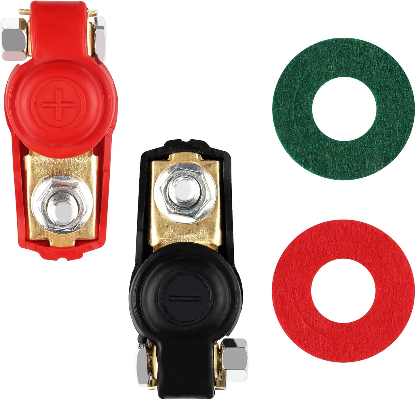 Copper battery terminal connectors — view 2
