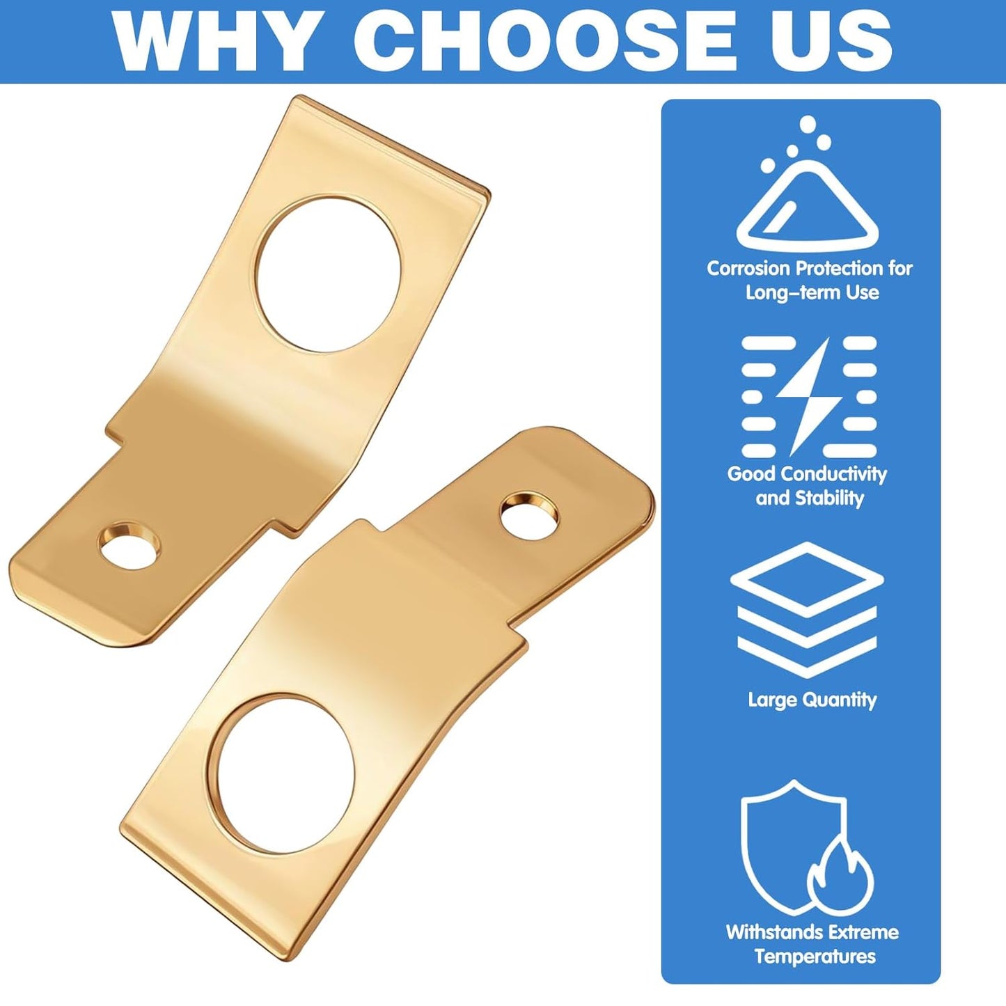 25 pcs male spade wire connectors — view 4