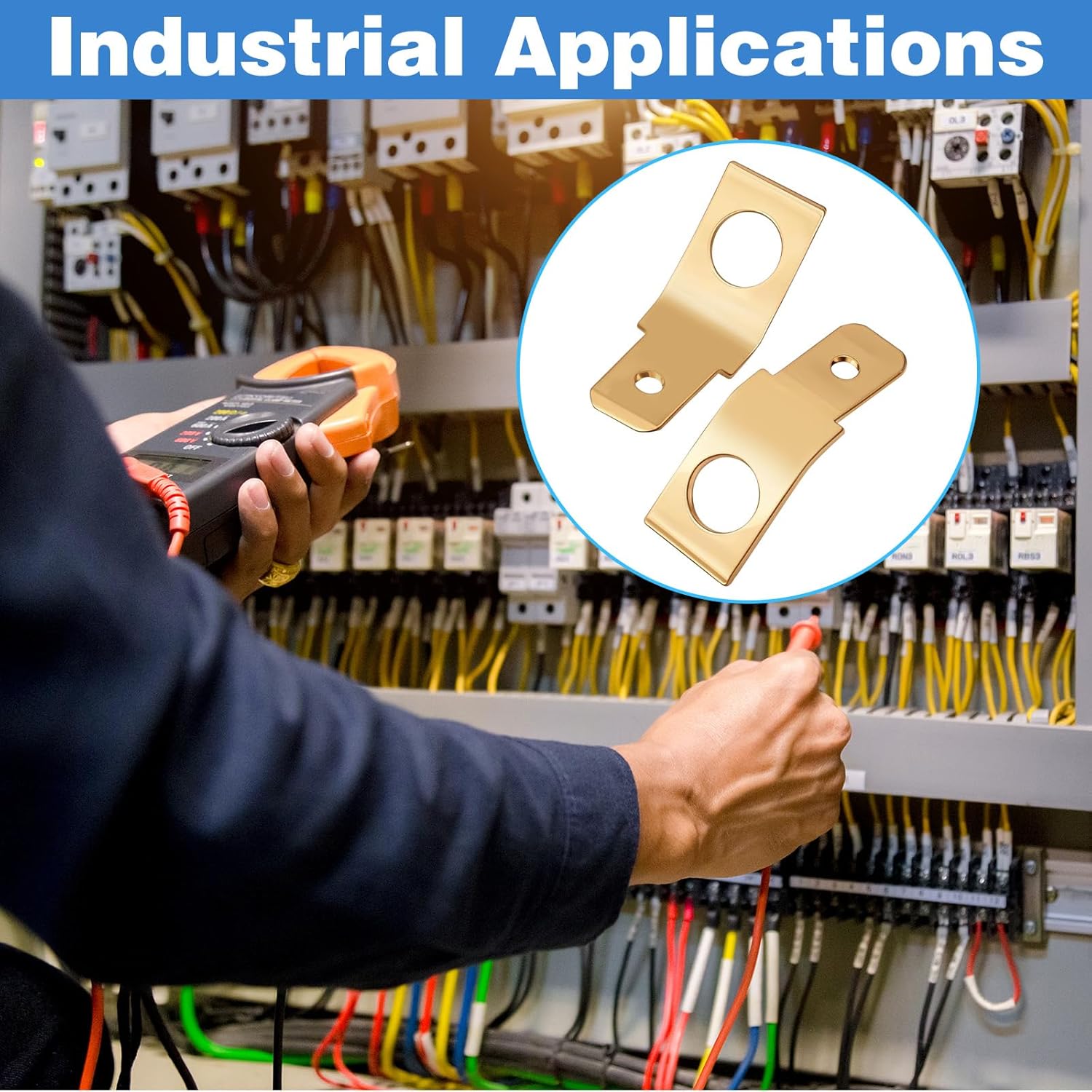 25 pcs male spade wire connectors — view 7