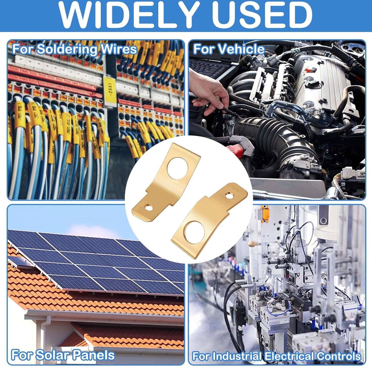 25 pcs male spade wire connectors — view 8