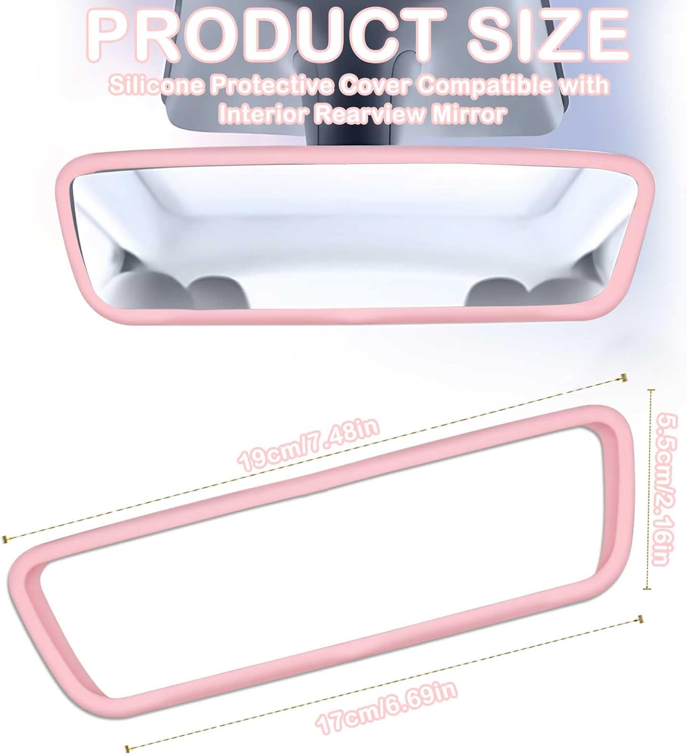 Silicone rearview mirror cover Tesla — view 3