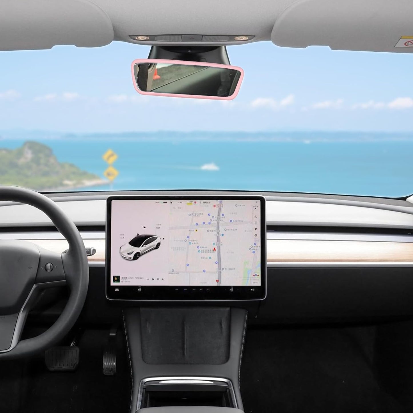 Silicone rearview mirror cover Tesla — view 8