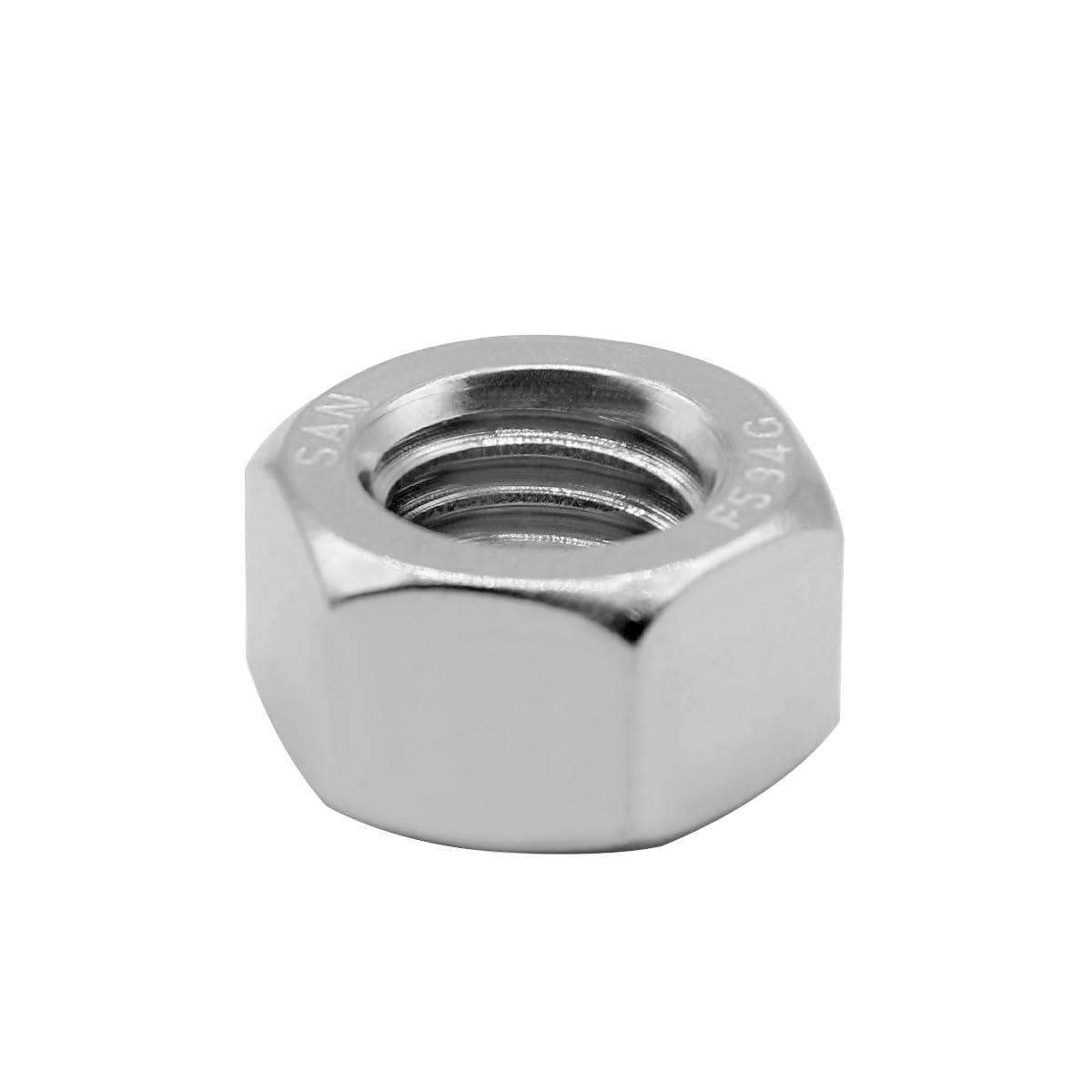 50 pcs M6-1.0 stainless steel nuts — view 5