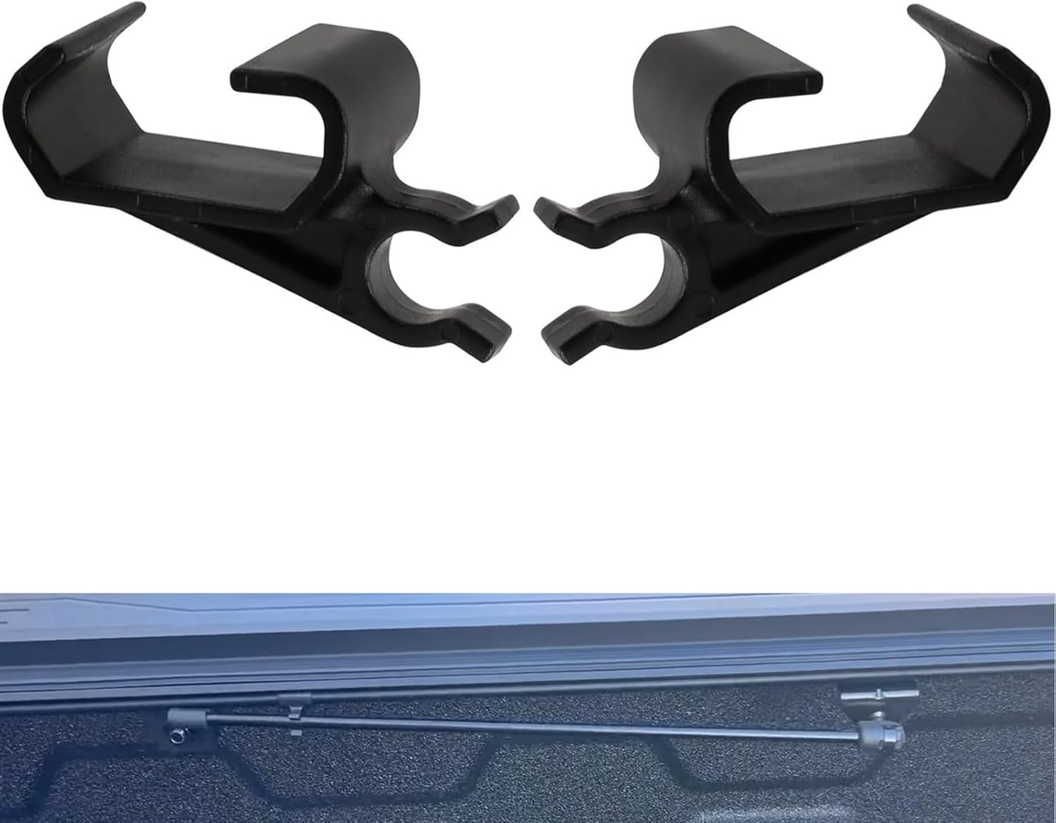 2 pcs tonneau cover prop rod clips — view 2