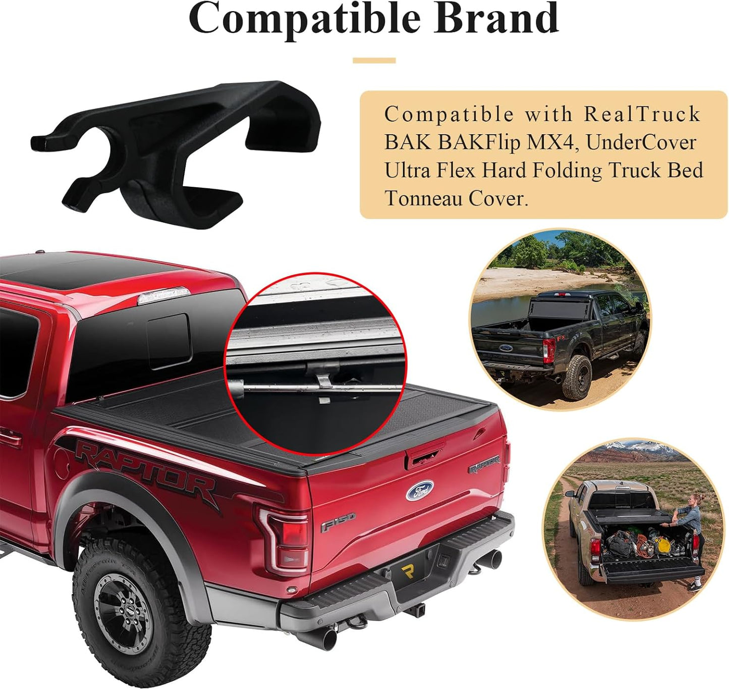 2 pcs tonneau cover prop rod clips — view 4